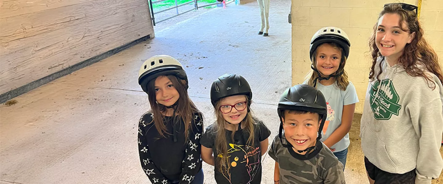 ranch campers in the barn