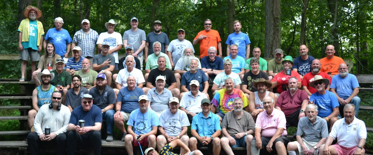 group of men's campers